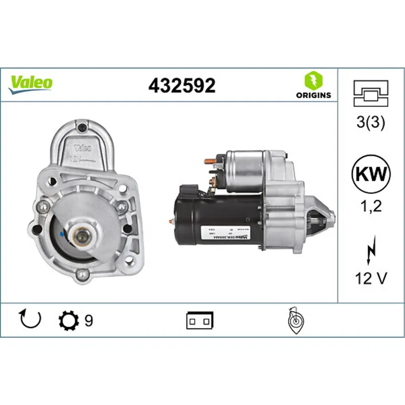 Gratis Versand VALEO Starter VALEO ORIGINS NEW OE TECHNOLOGIE 432592