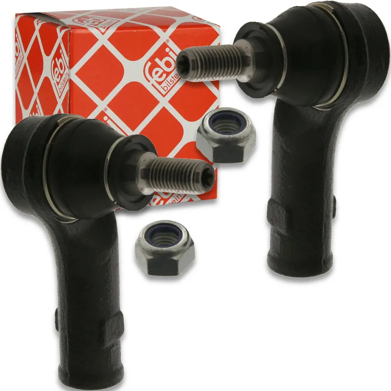 2x Febi Spurstangenendstück mit Kronenmutter passend für VW Transporter T4 2.5 Schneller Versand