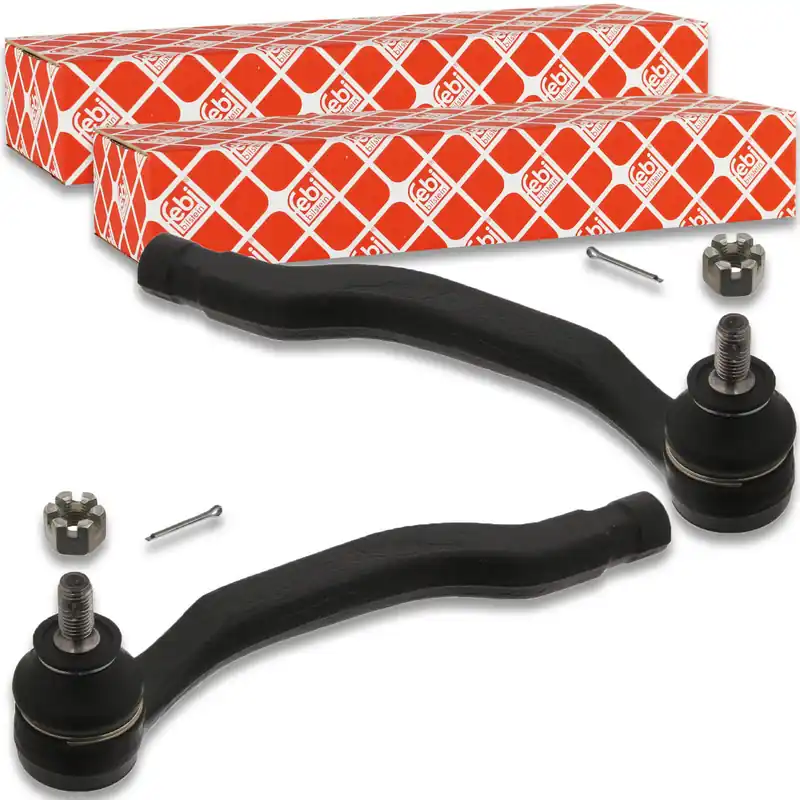 2x Febi Spurstangenendstück mit Kronenmutter passend für Honda Accord 6 Shuttle Versand Am Gleichen Tag