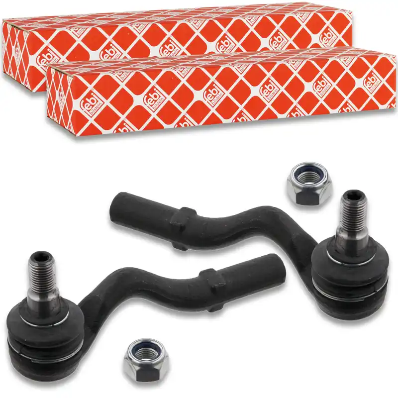 2x Febi Spurstangenendstück mit Kronenmutter passend für Mercedes E-KLASSE S210 Abverkauf