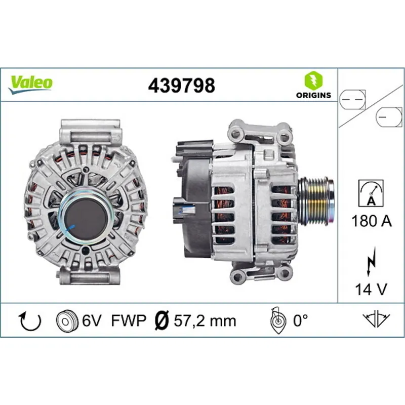 Bestseller VALEO Generator VALEO ORIGINS - NEW O.E. TECHNOLOGIE 439798